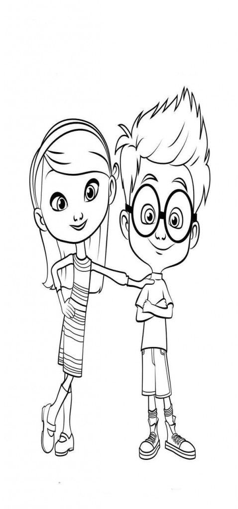 Mr. Peabody & Sherman Coloring Picture | Free Coloring Pages For Kids