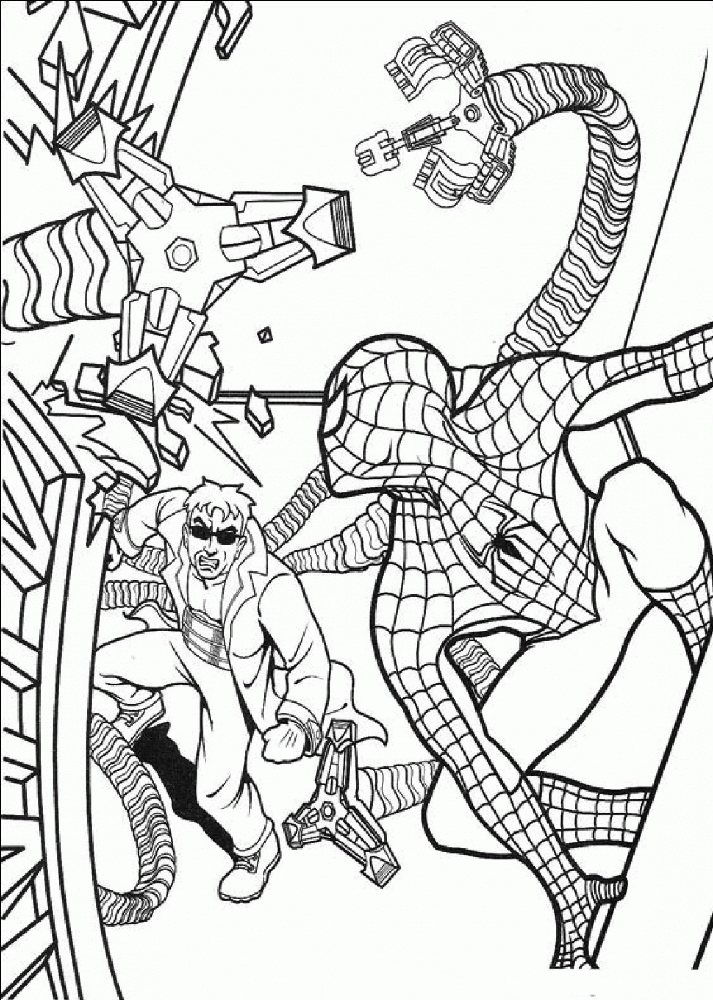 Spiderman Coloring Pages Kids : Spiderman Colouring Pages For ...