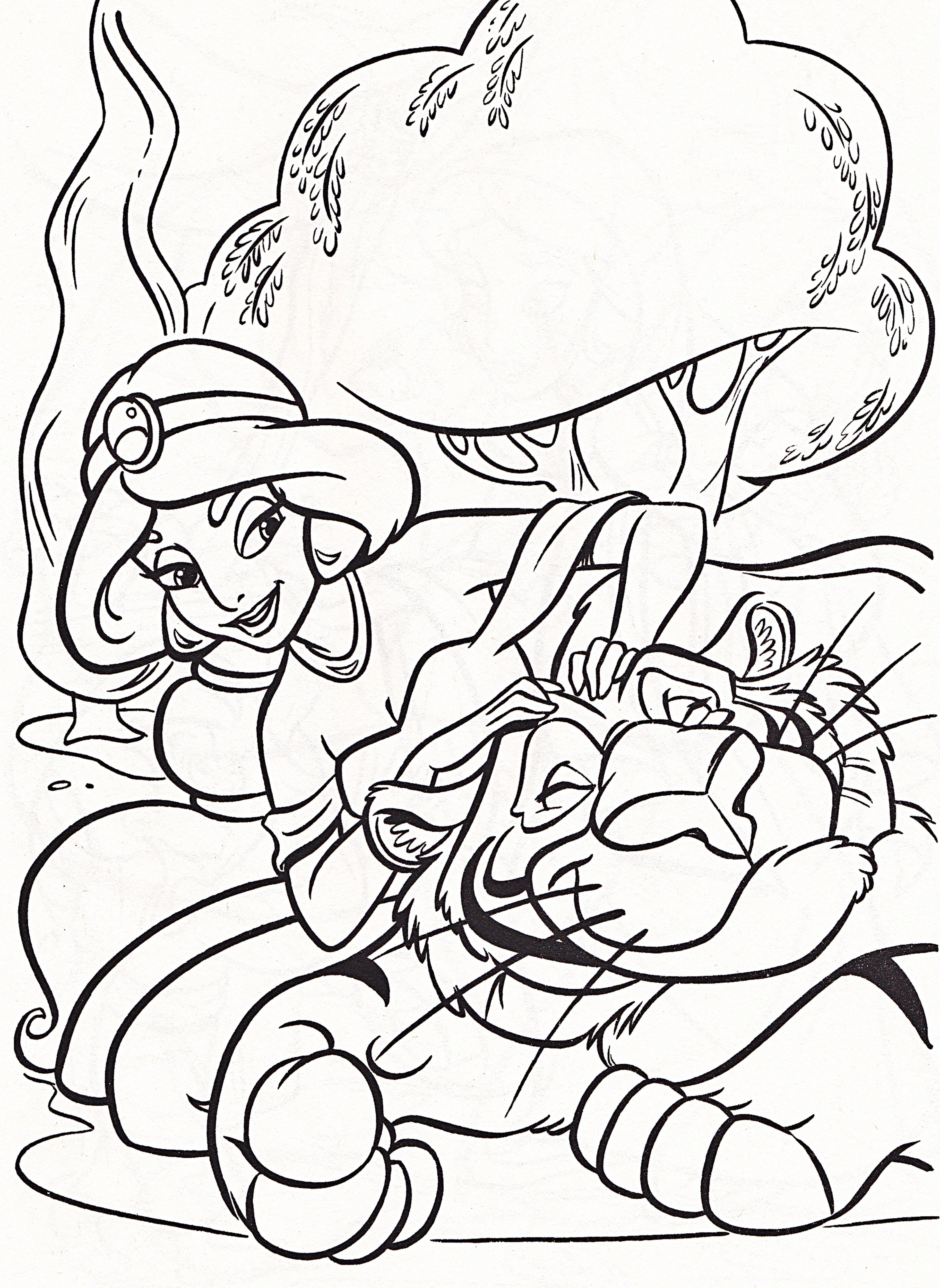 Disney Princess Coloring Pages Jasmine - Coloring Home