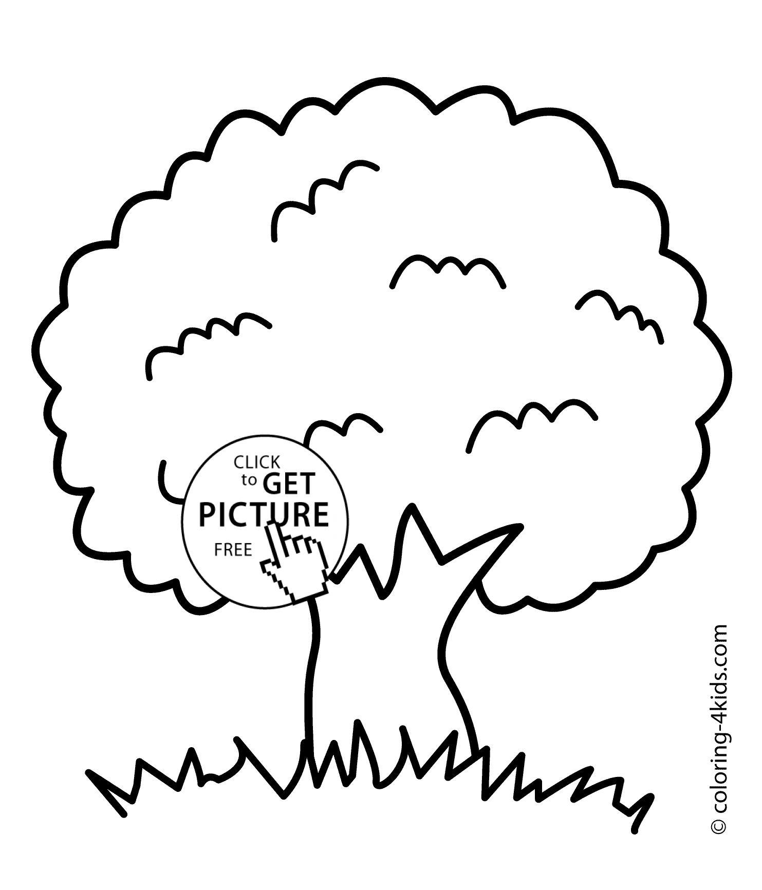 Tree Coloring Pages Free Coloring Home