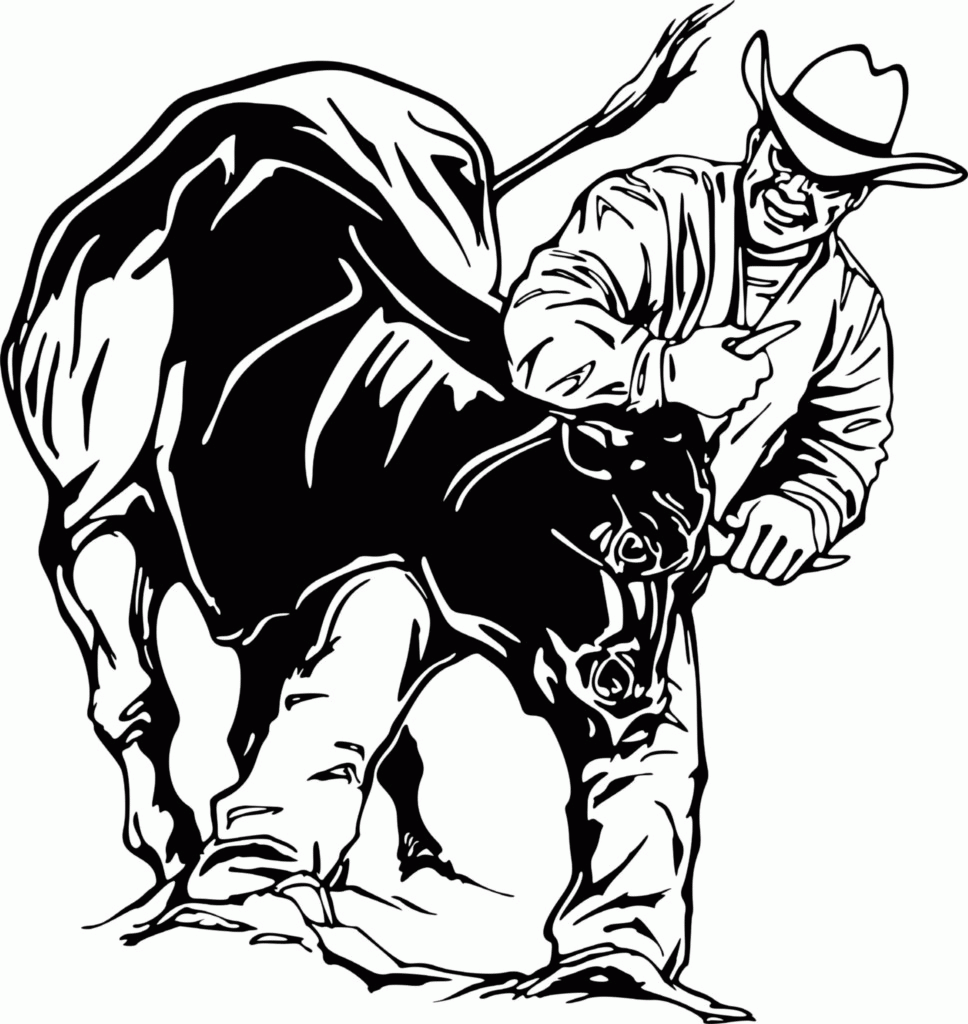 bullriding-coloring-page-page-for-all-ages-coloring-home