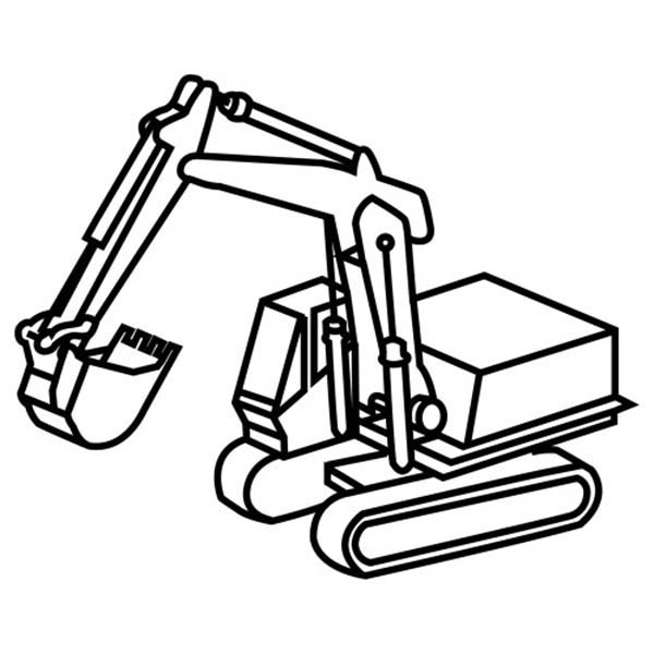 General Grading Excavator Coloring Pages - Download & Print ...