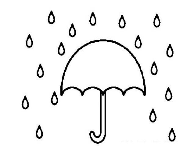 rain drop coloring pages
