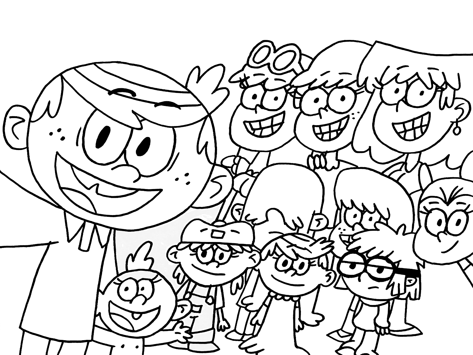 Printable Loud House Coloring Pages