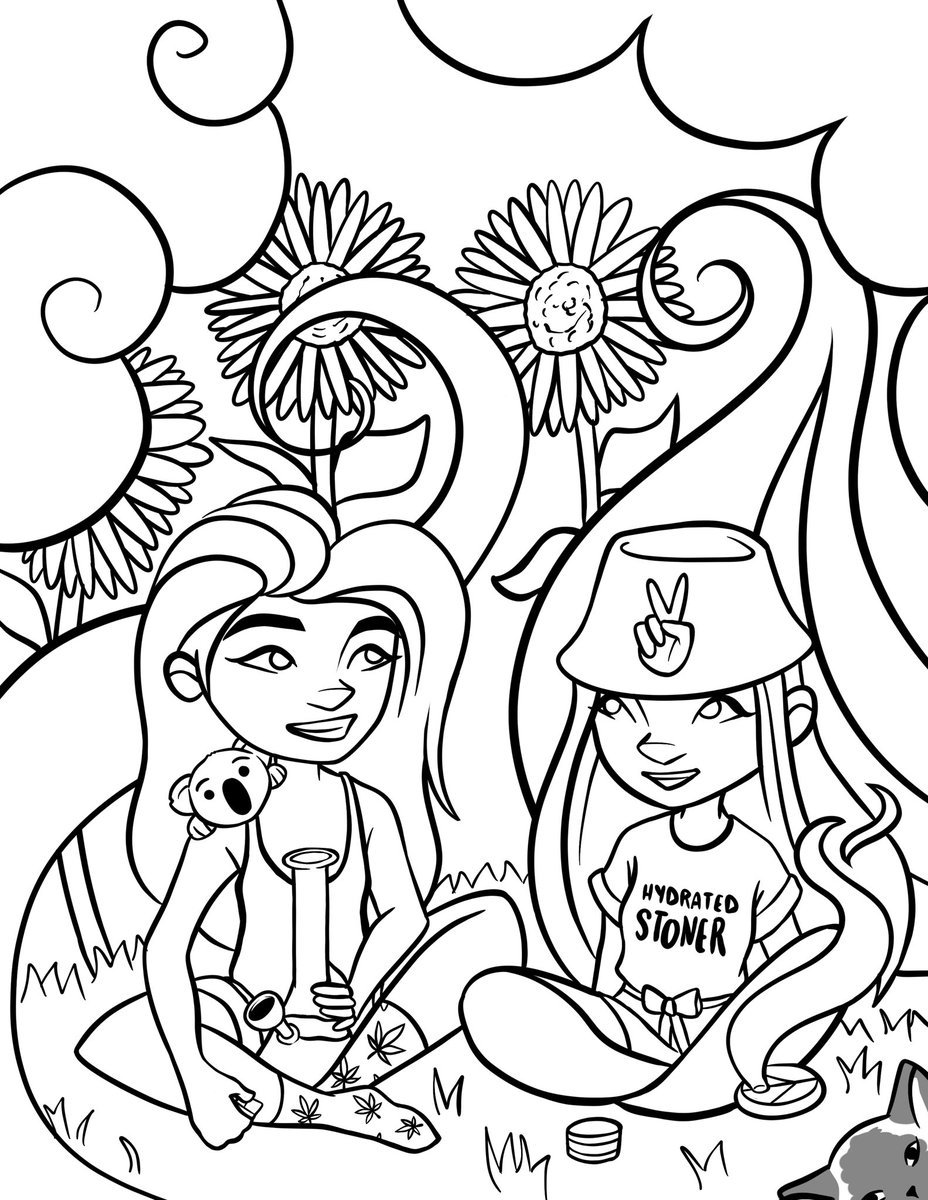 Coloring Pages : Stoner Coloring Pages For Adults Flowers Trippy Marijuana  Free Mushroom Pictures 52 Outstanding Stoner Coloring Pages Photo  Inspirations ~ Off-The Wall ATL