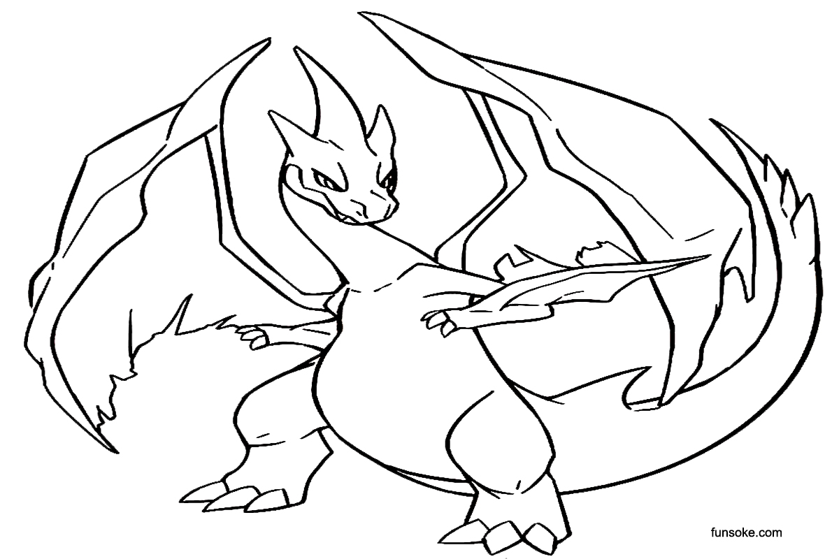 mega charizard x coloring pages coloring home