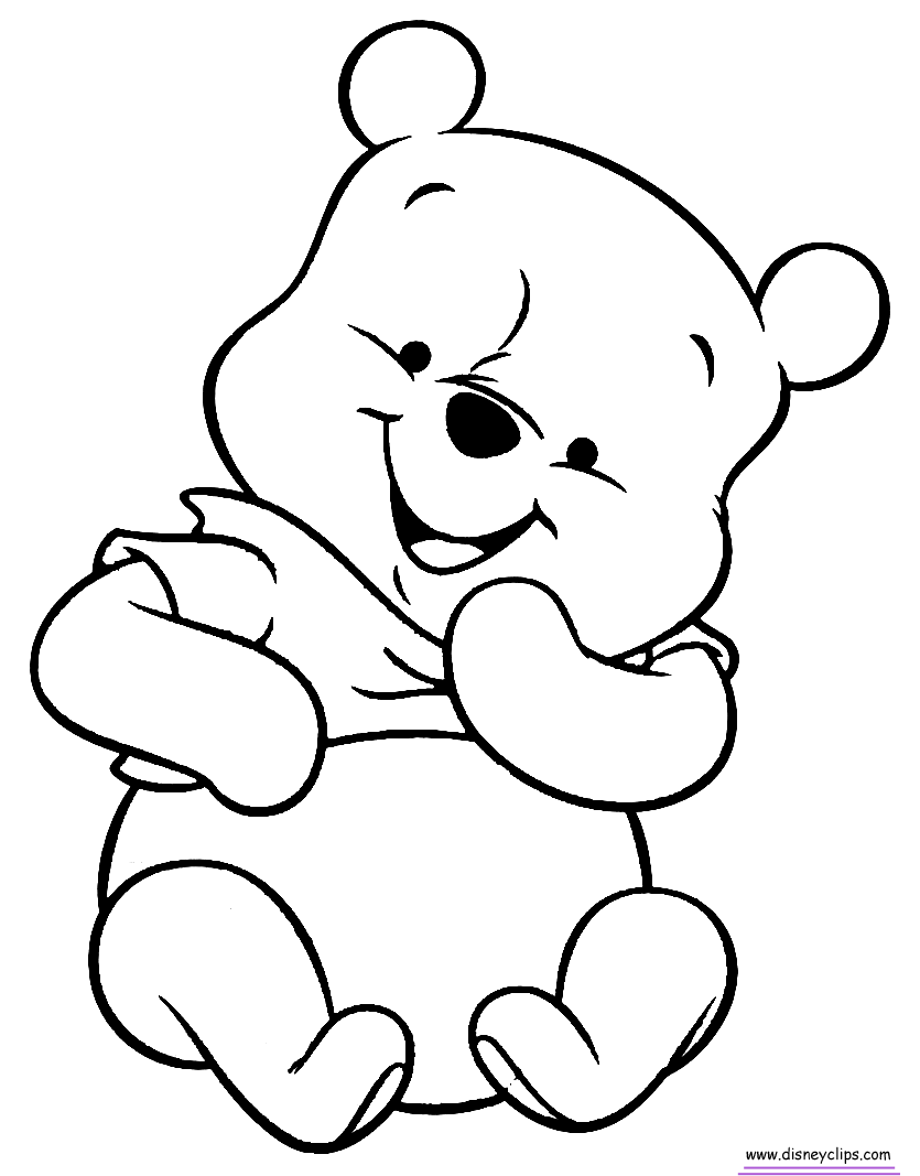 Baby Winnie The Pooh Coloring Pages   Coloring Home