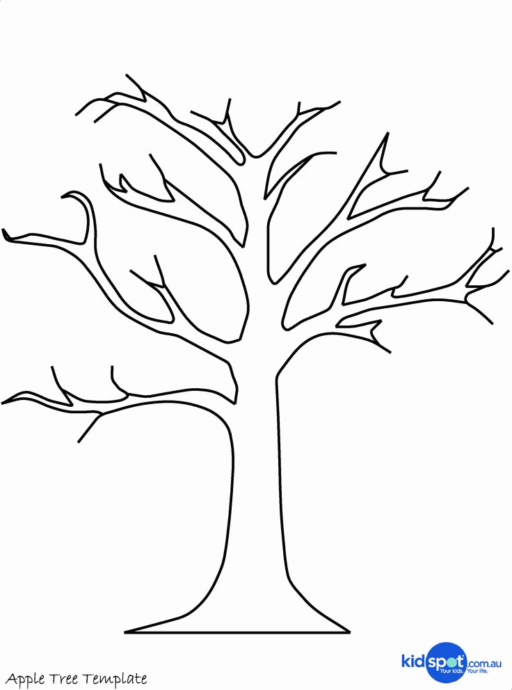 Bare Tree Coloring Pages Coloring Home