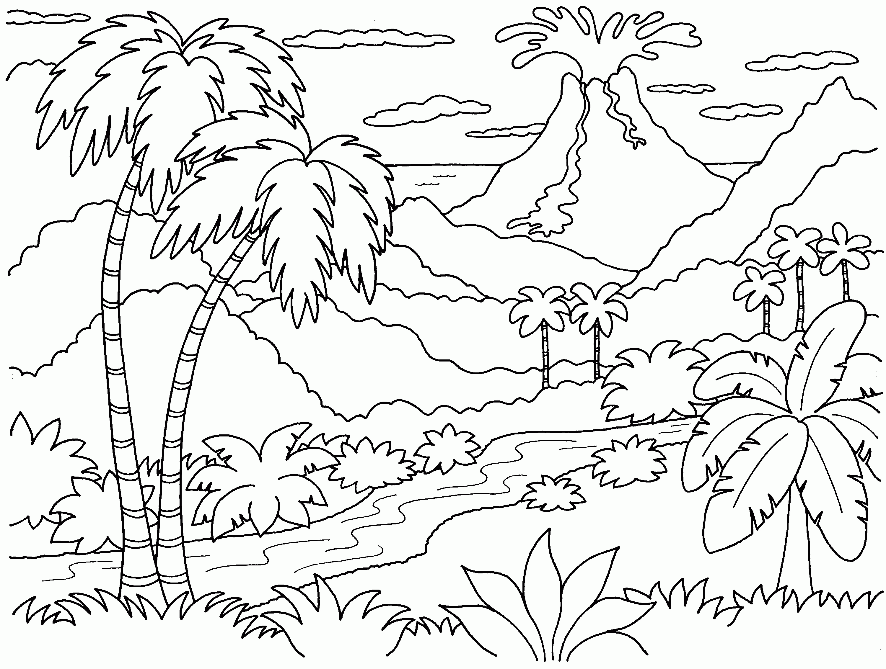 Volcano Coloring Pages (18 Pictures) - Colorine.net | 4542