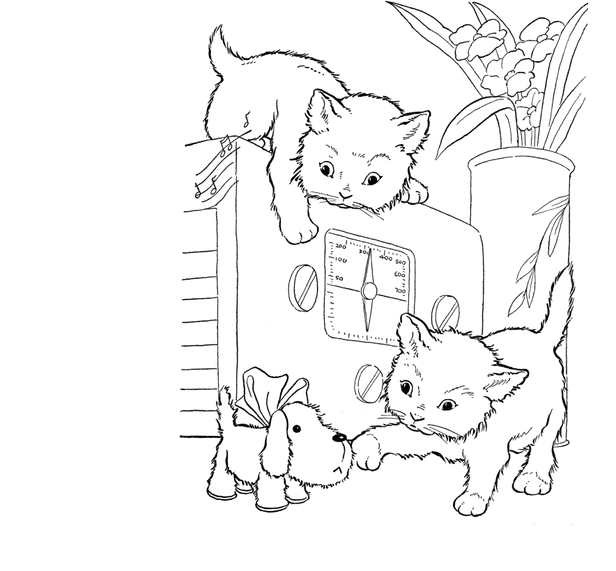 Download Baby Cat Coloring Pages - Coloring Home