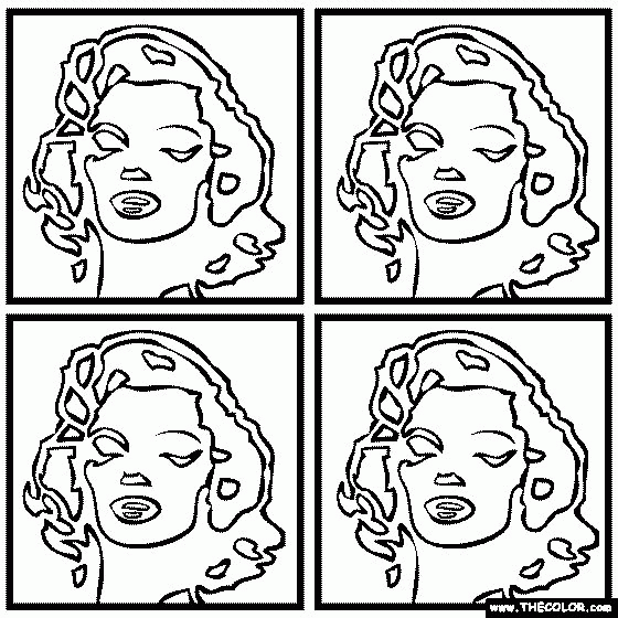 Andy Warhol Coloring Sheets - High Quality Coloring Pages