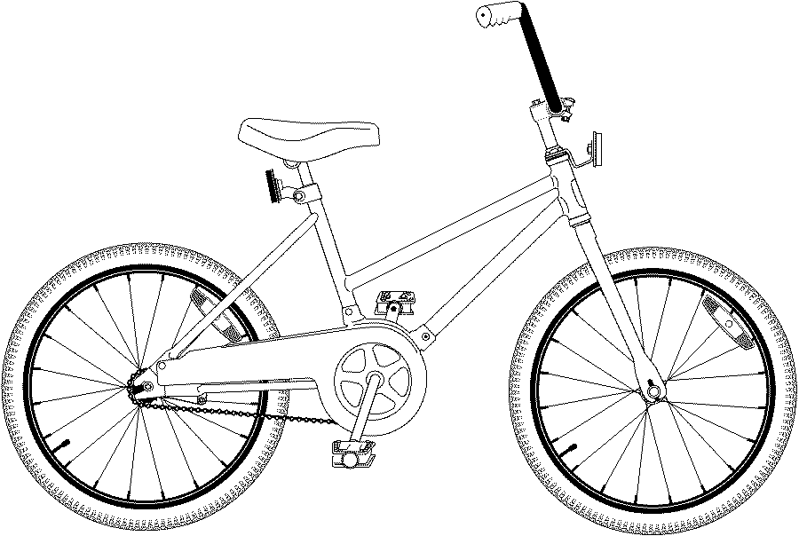Kids Bike Coloring page | Coloring pages to print | Color Printing ...