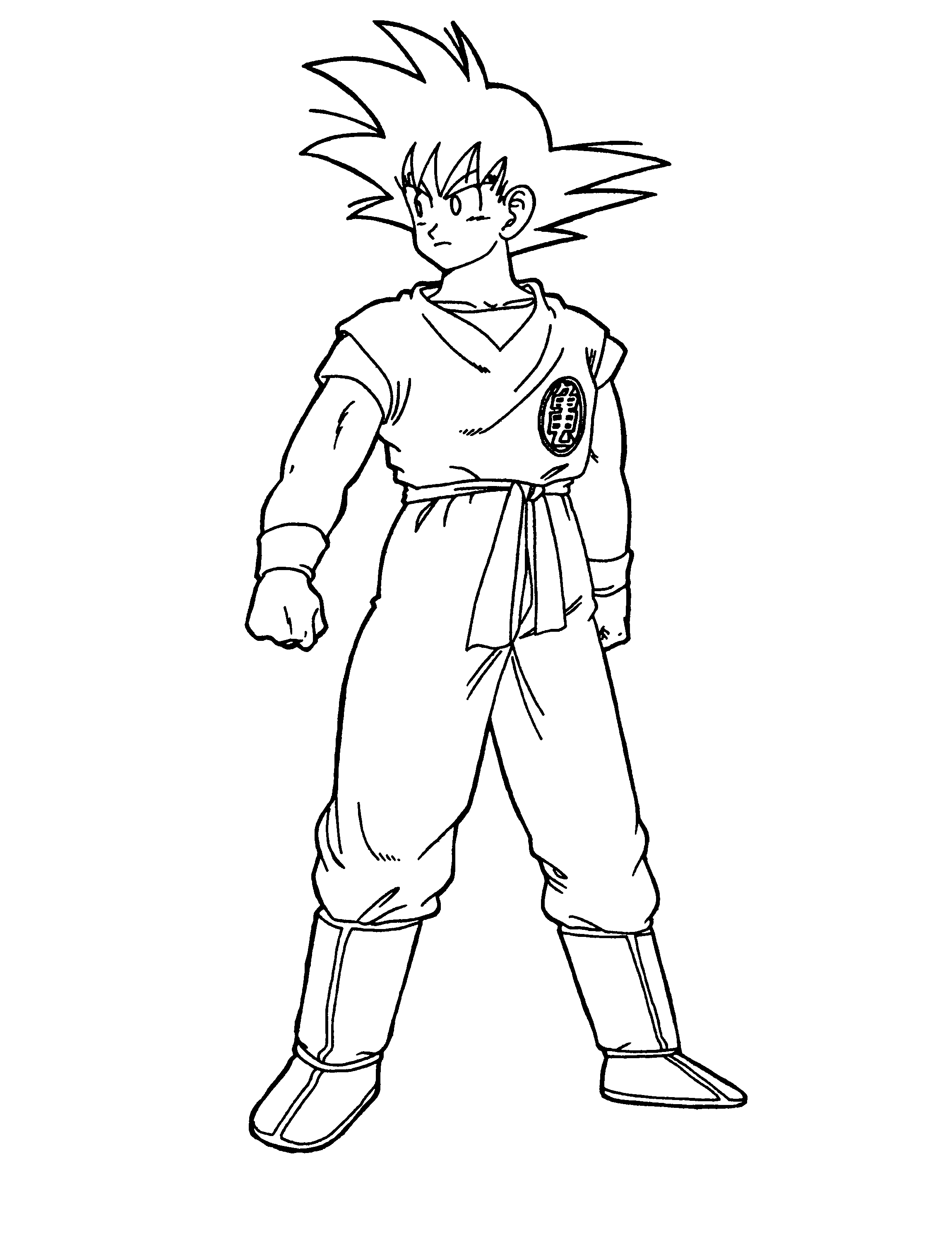 Dragon Ball Z Coloring Page - Coloring Pages for Kids and for Adults