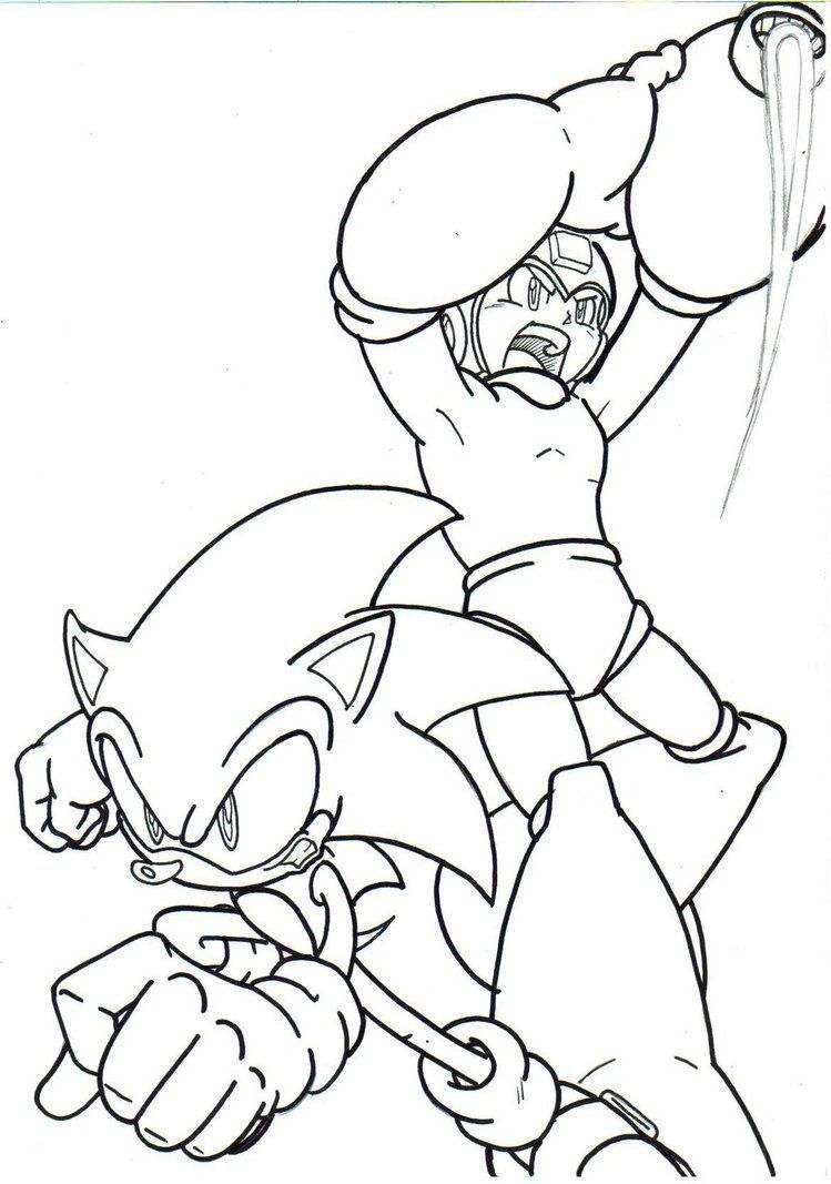 sonic and megaman LA by trunks24 on DeviantArt