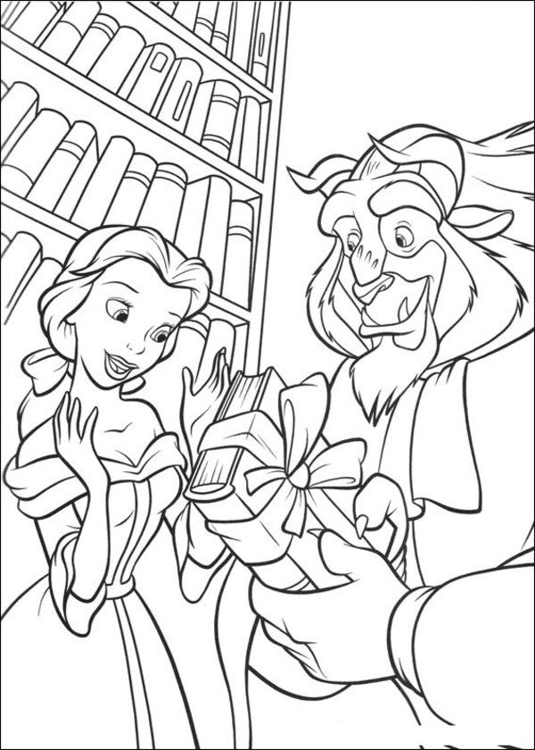 Belle Beauty and the Beast Coloring Pages Picture 6 – Best ...