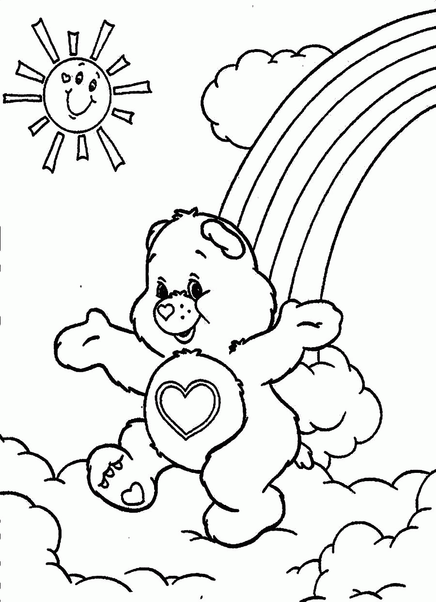 Care Bear Coloring Page - Coloring Pages for Kids and for Adults