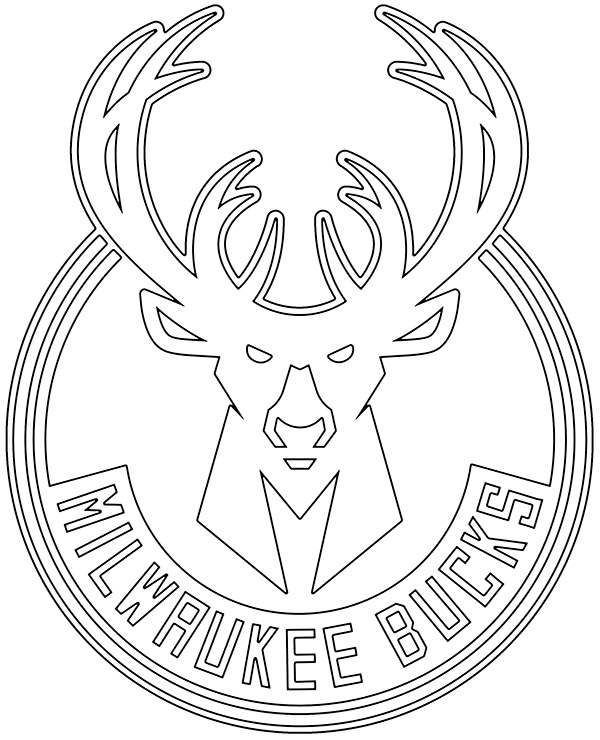 Printable Milwaukee Bucks logo - Topcoloringpages.net