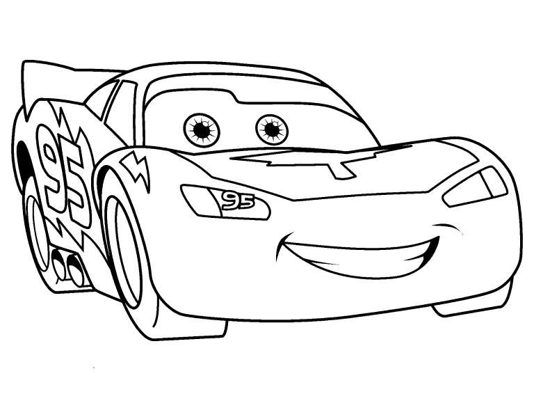 Lightning McQueen coloring page - Coloring Pages 4 U