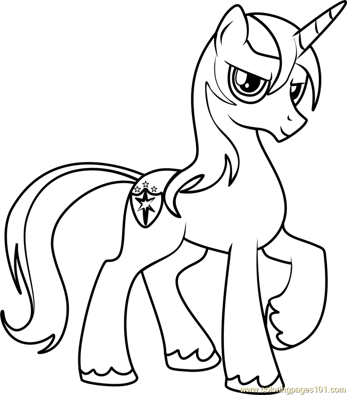Shining Armor Coloring Page - Free My Little Pony - Friendship Is ...