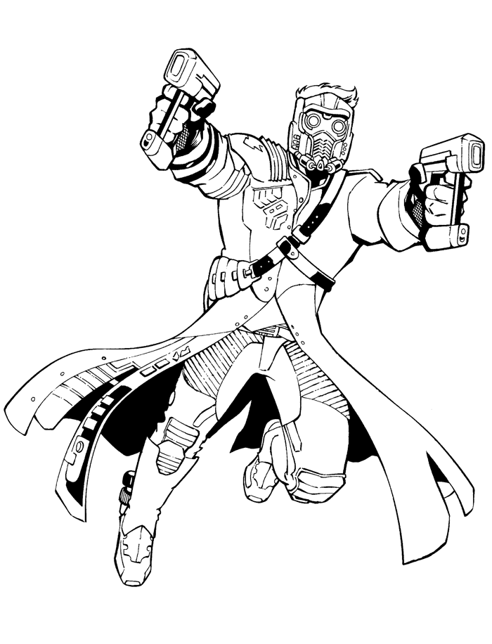 Guardians of Galaxy - Guardians of Galaxy Kids Coloring Pages