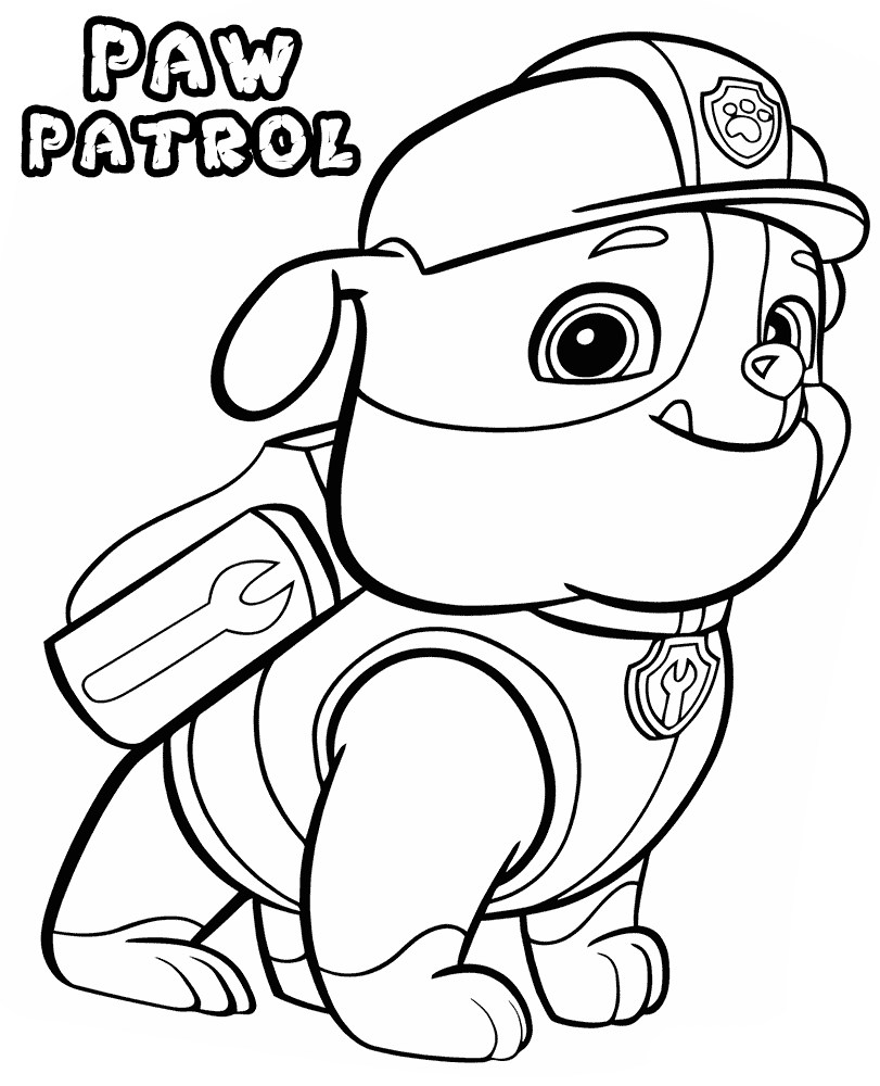 Paw Patrol Coloring Pages ⋆ coloring.rocks! | Paw patrol coloring pages, Paw  patrol coloring, Coloring books
