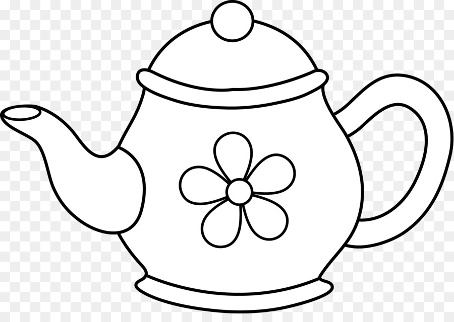 Black And White Flower clipart - Tea, Teacup, Cup, transparent ...