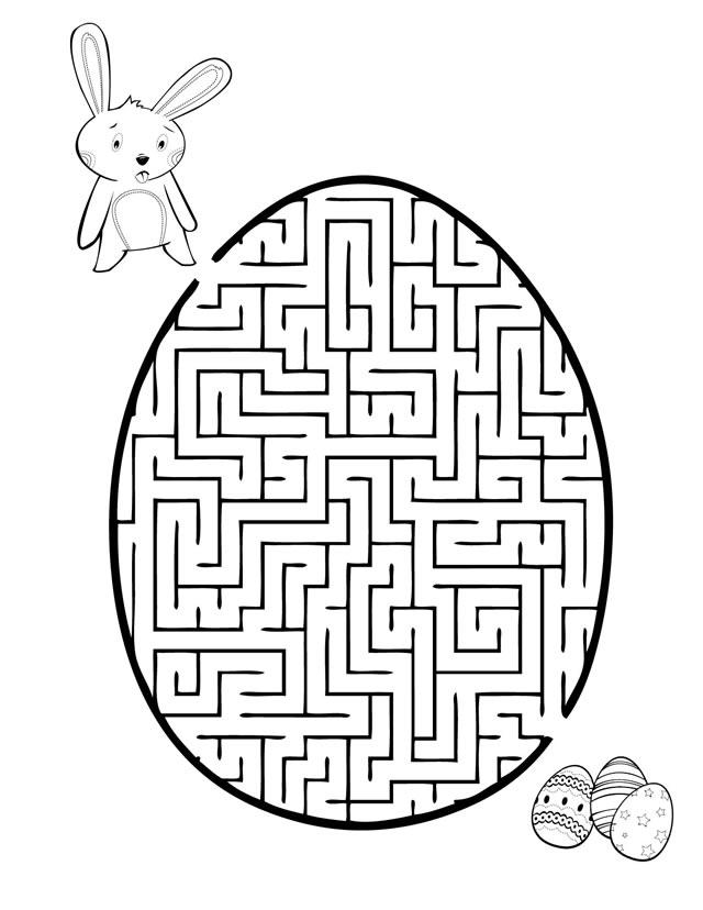 5 Best Images Of Easter Mazes Printables Easter Mazes, Free