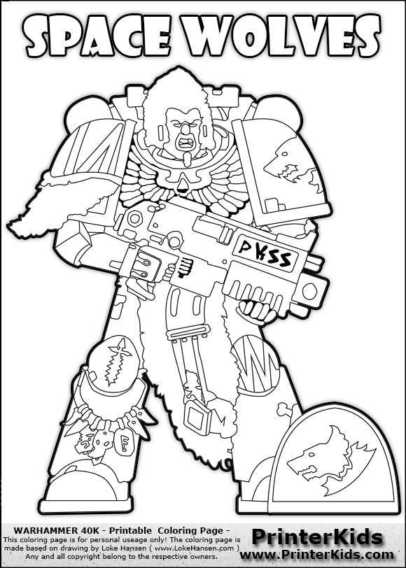 Warhammer coloring pages