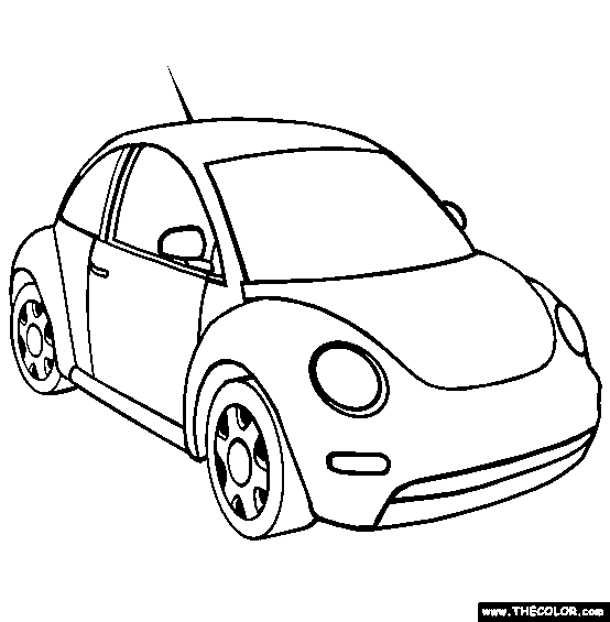 Volkswagen Beetle Coloring Page | Free Volkswagen Beetle Online