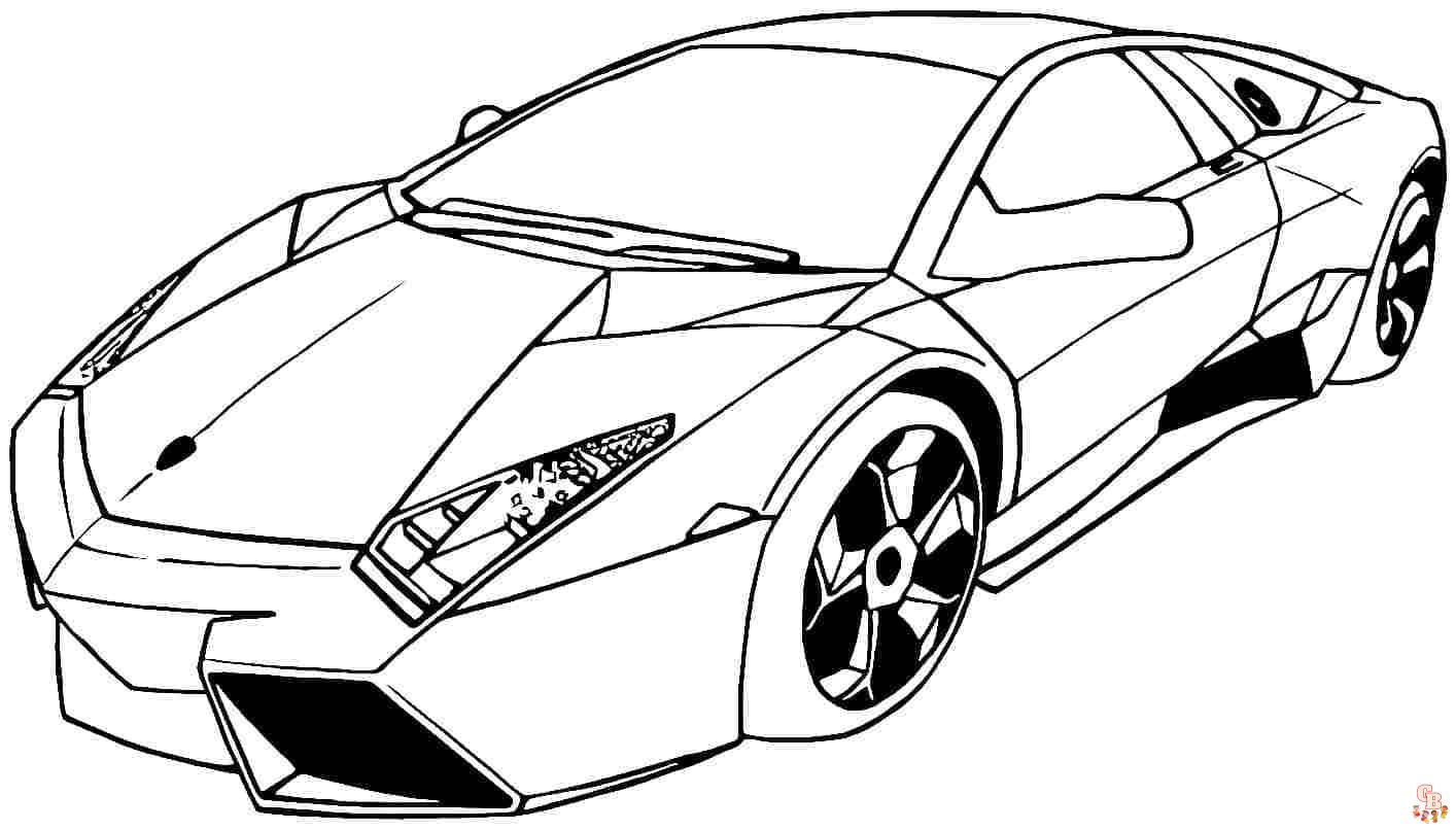 Lamborghini Coloring Pages - Get Free Printables at GBcoloring