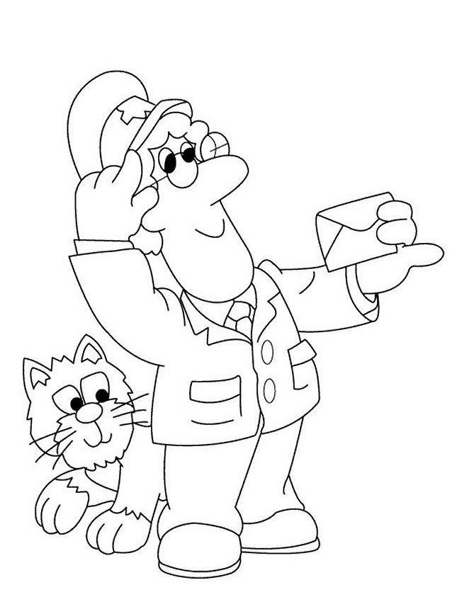 Download Postman Pat Coloring Pages - Coloring Home