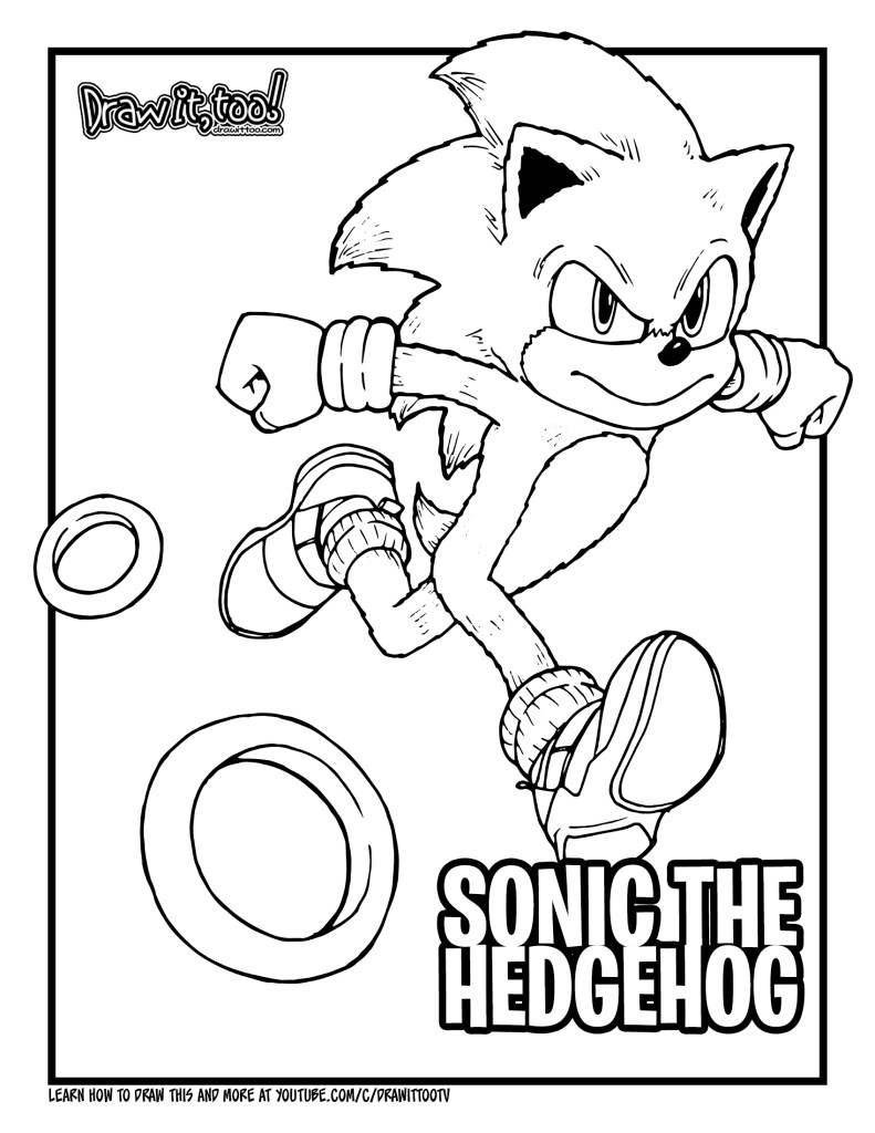 Sonic Movie Coloring Pages - Coloring Home