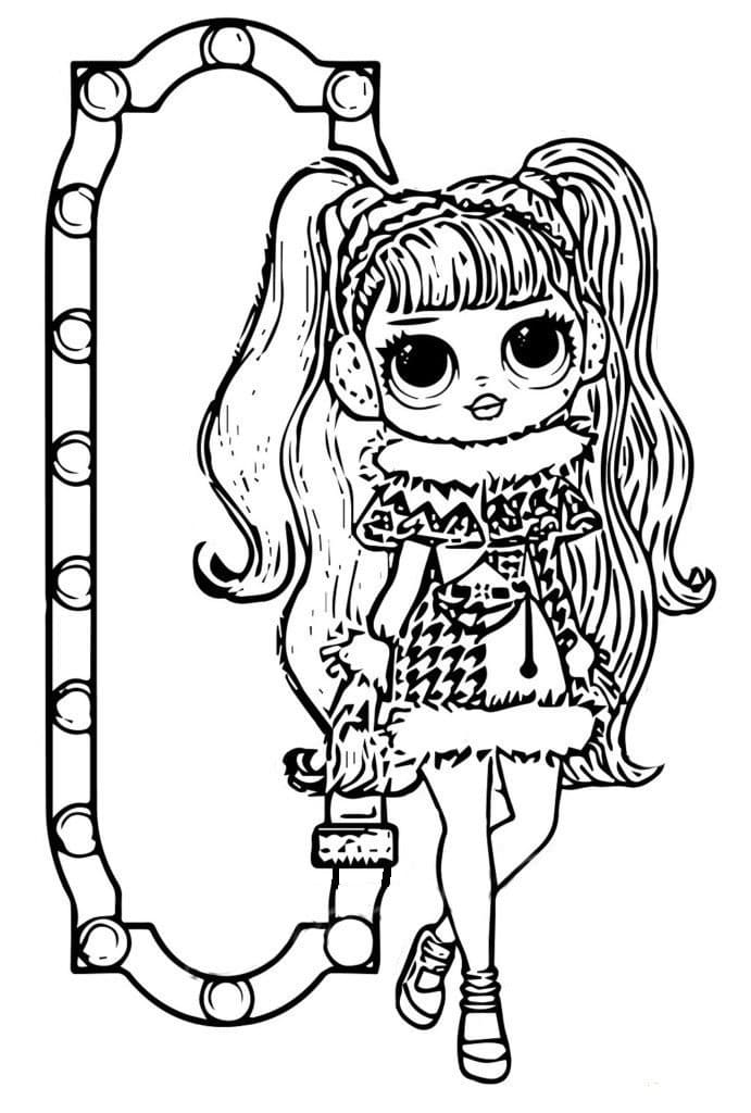 Dollie Winter Disco LOL OMG Coloring Page - Free Printable Coloring Pages  for Kids