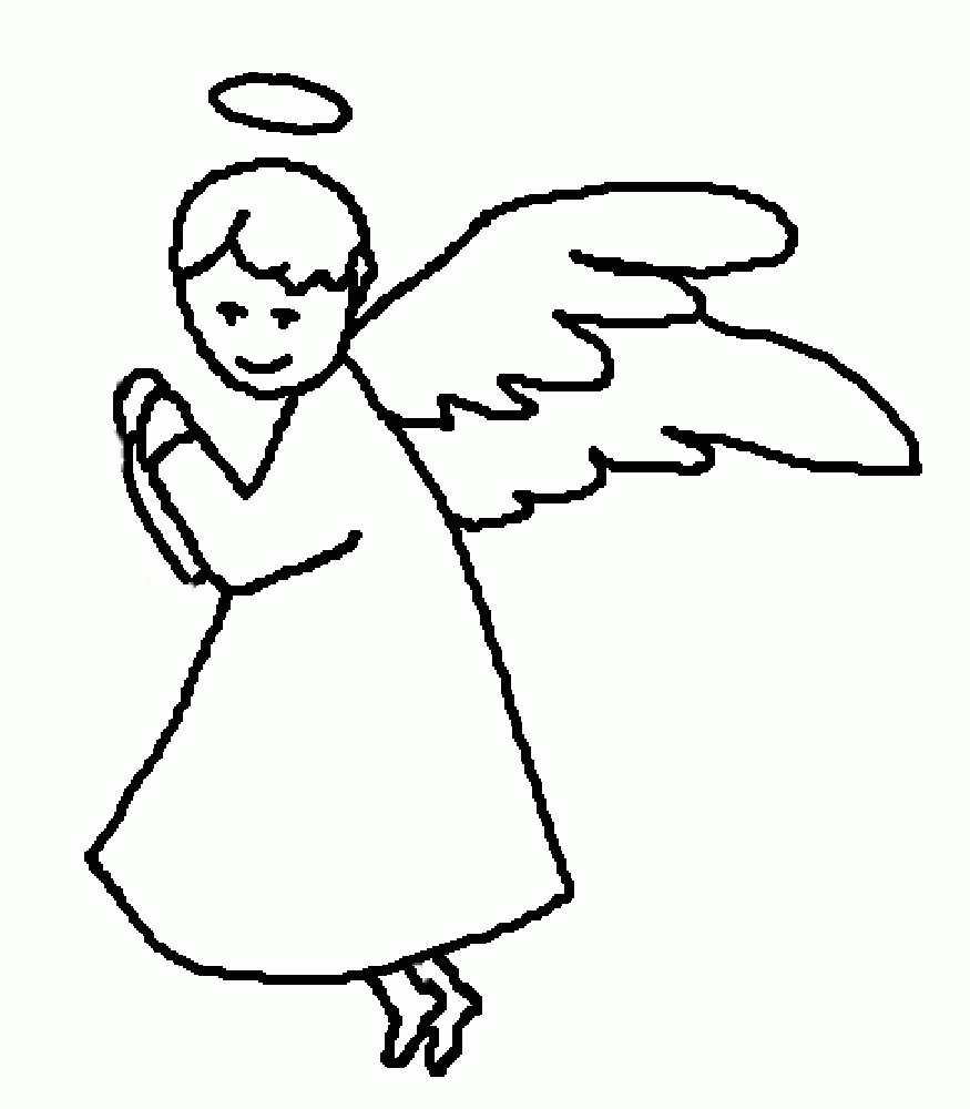 Download 14 Pics Of Angel Halo Coloring Pages - Girl Angel Coloring Pages ... - Coloring Home