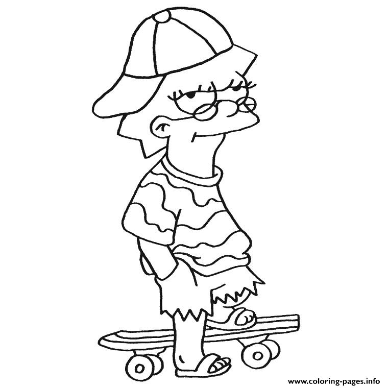 Lisa Simpson Coloring Pages at GetDrawings | Free download