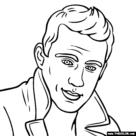 Famous Actor Coloring Pages