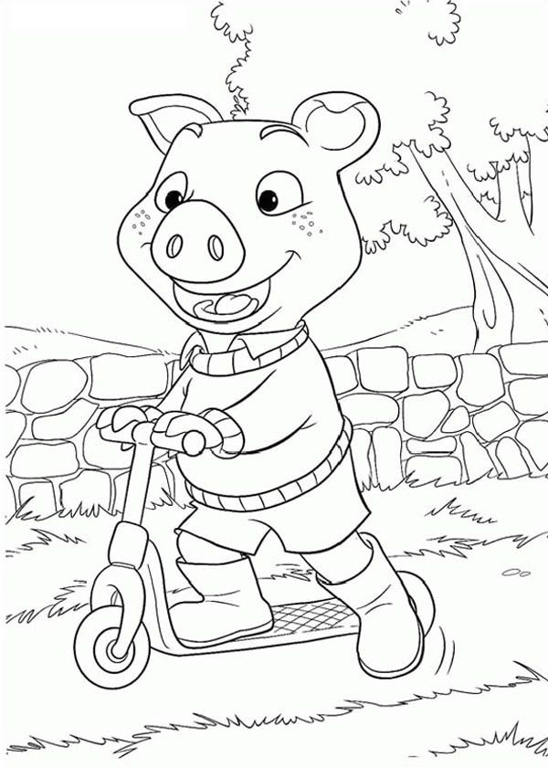 Piggley Winks and His Scooter in Jakers! the Adventure of Piggley ...