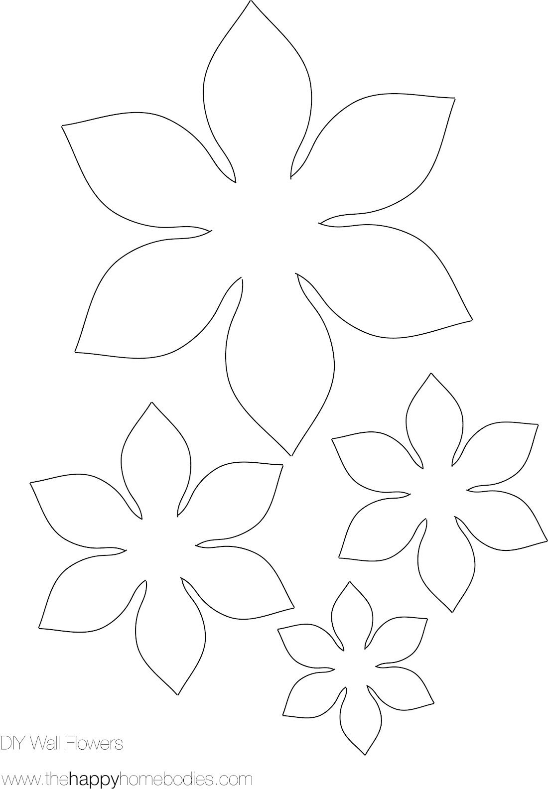 printable flower templates coloring home