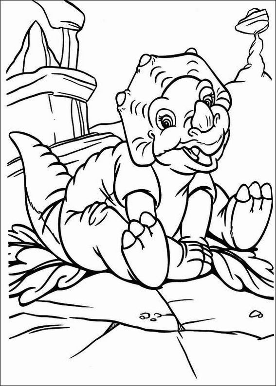 Cute Triceratops Baby Dinosaur Coloring Pages | Jurassic World ...