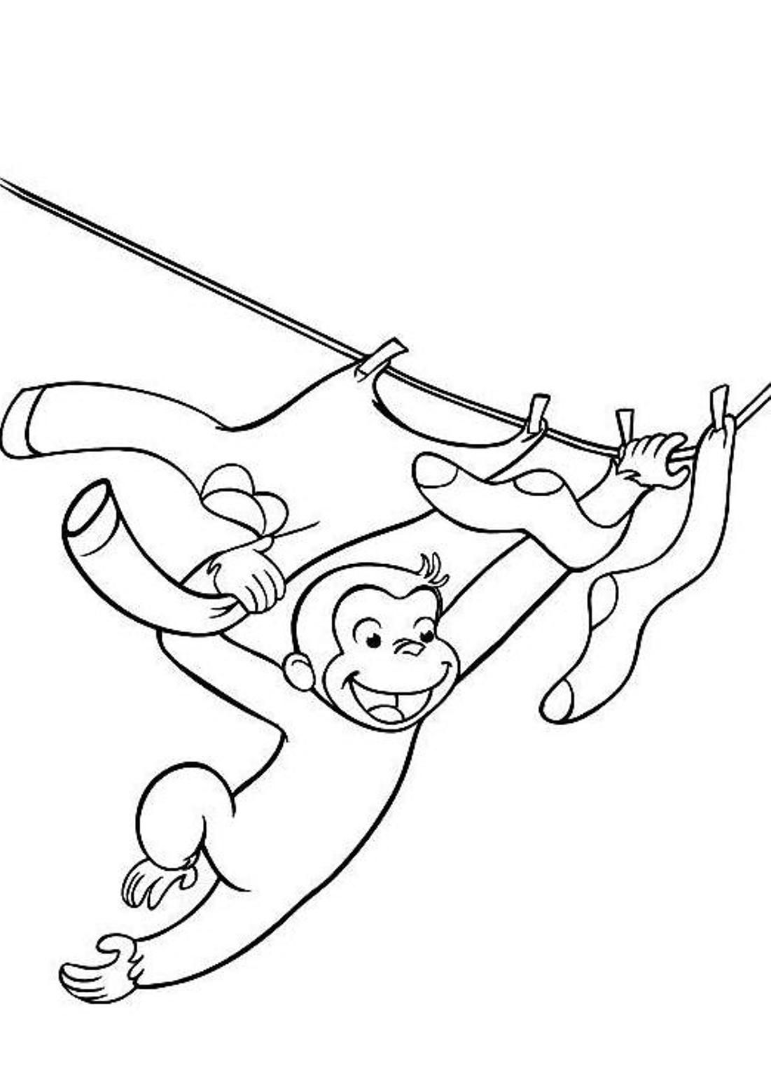 Free Printable Curious George Coloring Pages | Cartoon Coloring ...