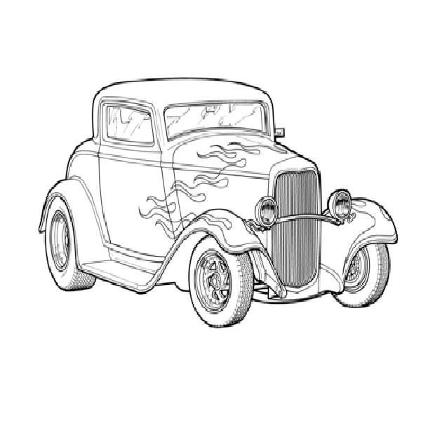 lowrider and other cars to color ...