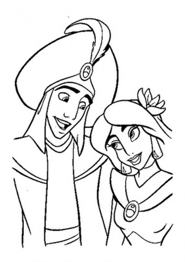 Aladdin the Prince Coloring Page | Aladdin pages of ...