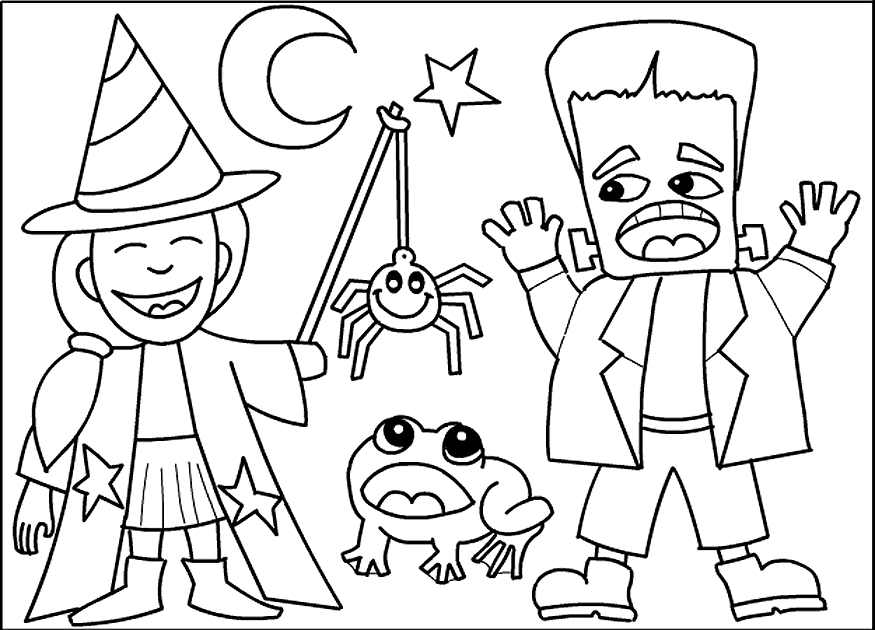 halloween coloring page | Fall coloring pages | Pinterest