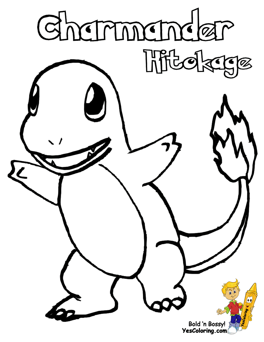 Pokemon Charmander Coloring Pages Coloring Home Charmander is the pokemon whish has one type (fire) from the 1 generation. pokemon charmander coloring pages