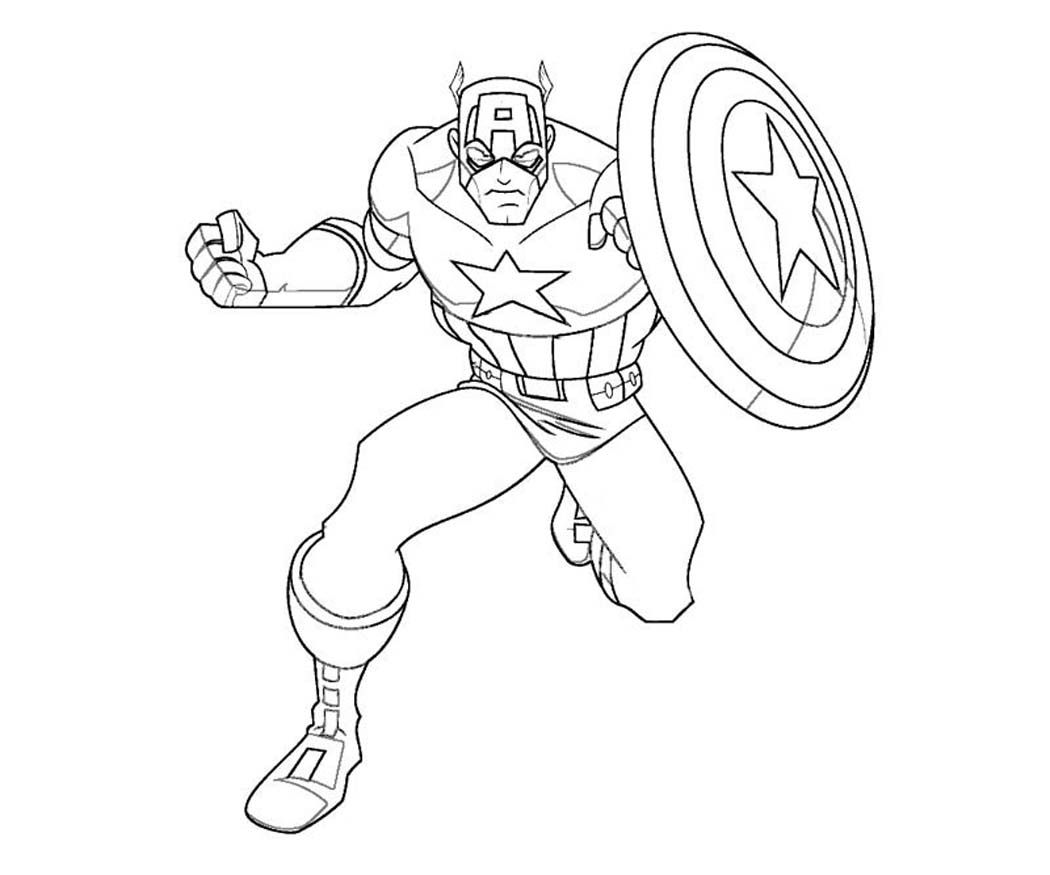 Amazing of Affordable Captain America Coloring Pages For #1668