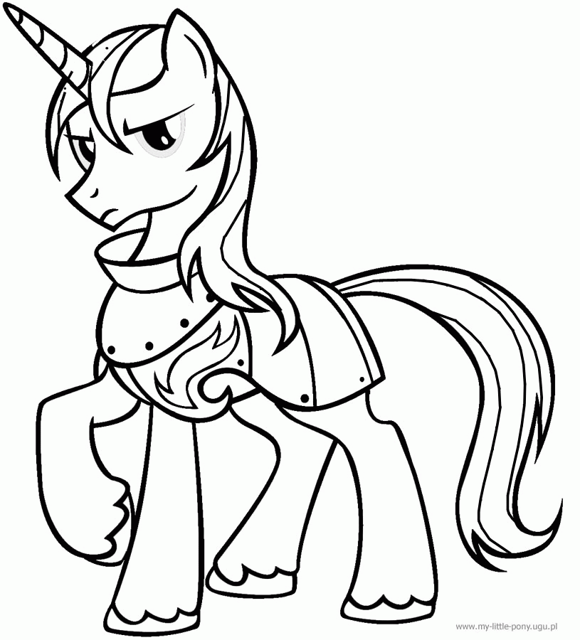 Shining Armor Coloring Page