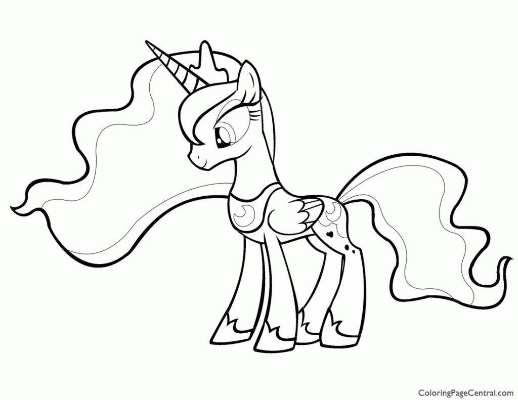 My Little Pony Princess Luna Coloring Pages   Coloring Home