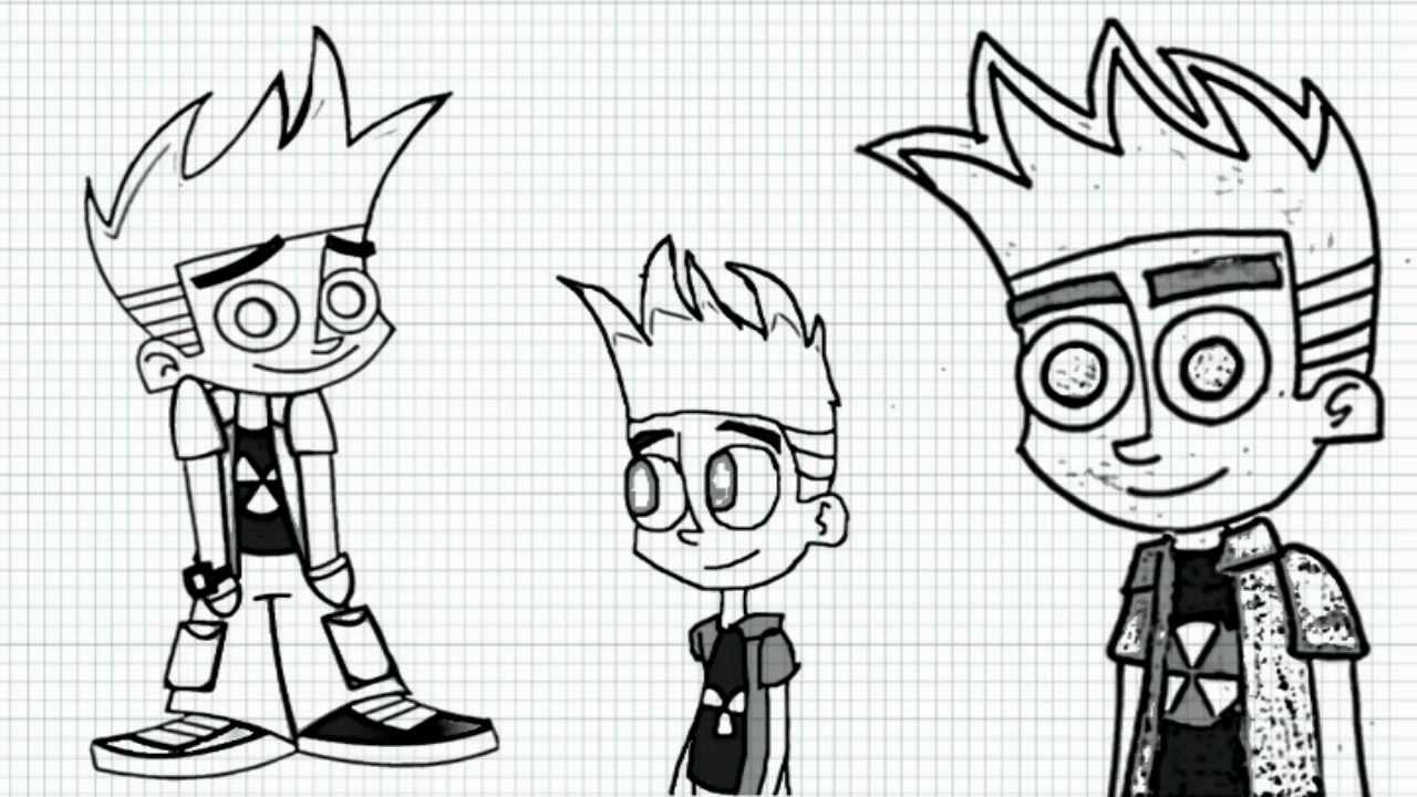 How to draw Johnny Test - video - Johnny Test Cartoon Series - YouTube