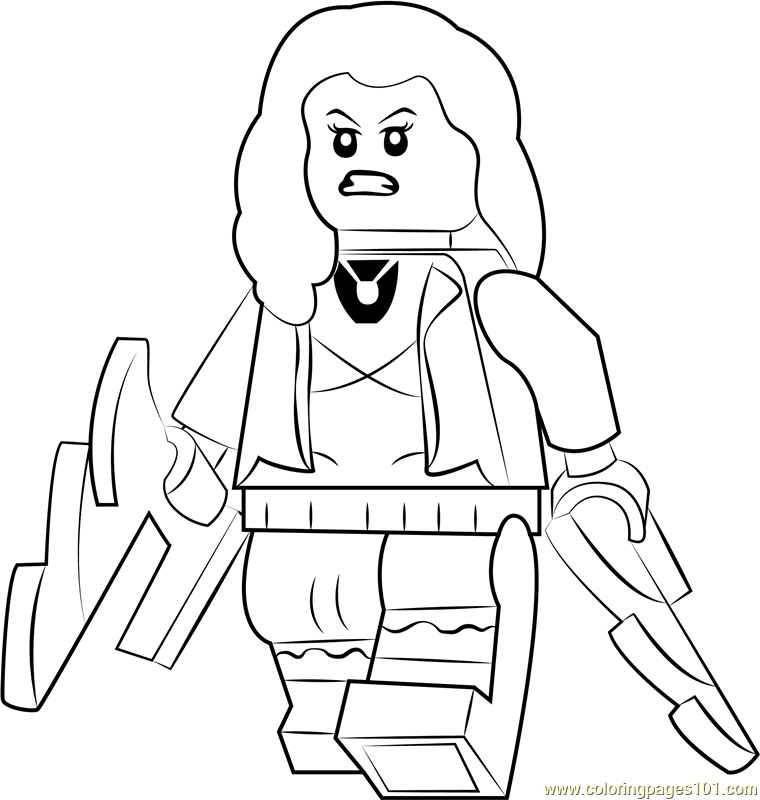 Lego Scarlet Witch Coloring Page - Free ...coloringpages101.com
