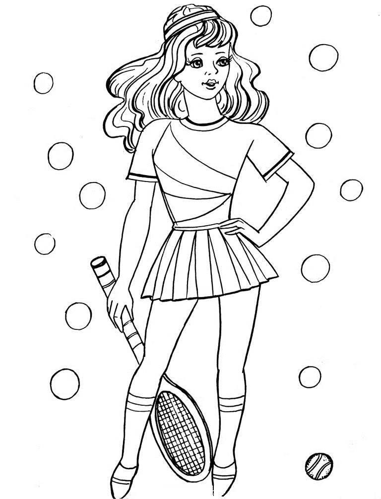 Coloring Pages | Tennis Coloring Picture For Kids